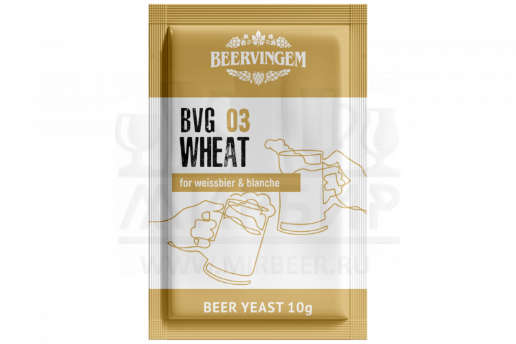 Пивные дрожжи Beervingem для пшеничного пива "Wheat BVG-03", 10 г