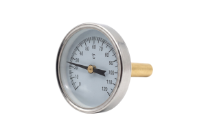 Термометр биметаллический ОСЕВОЙ 0 - 120° С, гильза: 50 мм, Ø - 11 мм