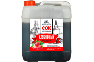 Концентрированный сок Домашняя Мануфактура "Клубничный", 5 кг