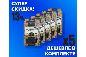 Комплект: Наборы Алхимии вкуса № 48 для приготовления настойки "На березовых бруньках", 32 г, 5 шт.