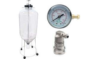 Комплект: ЦКТ Fermenter King, пластик, 60 л + манометр + фитинг газовый с резьбой