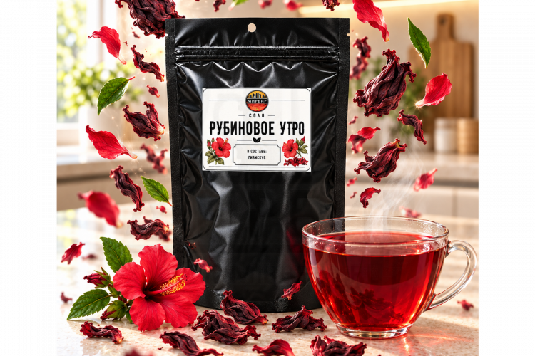 Соло Каркаде «Рубиновое утро» 50г. чистый вкус
