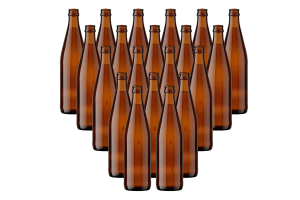 Бутылка пивная КПД-21-500-ТВ-О 0,5л. темная 20 шт в картонной коробке