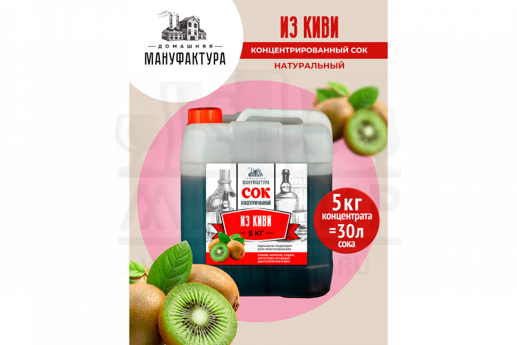 Концентрированный сок Домашняя Мануфактура "Из киви", 5 кг
